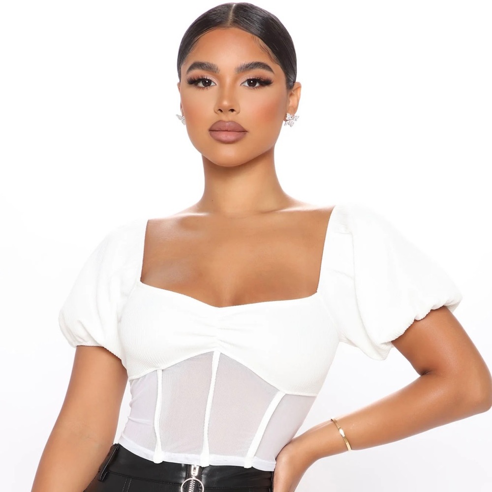 She's A Dream Crop Top - White